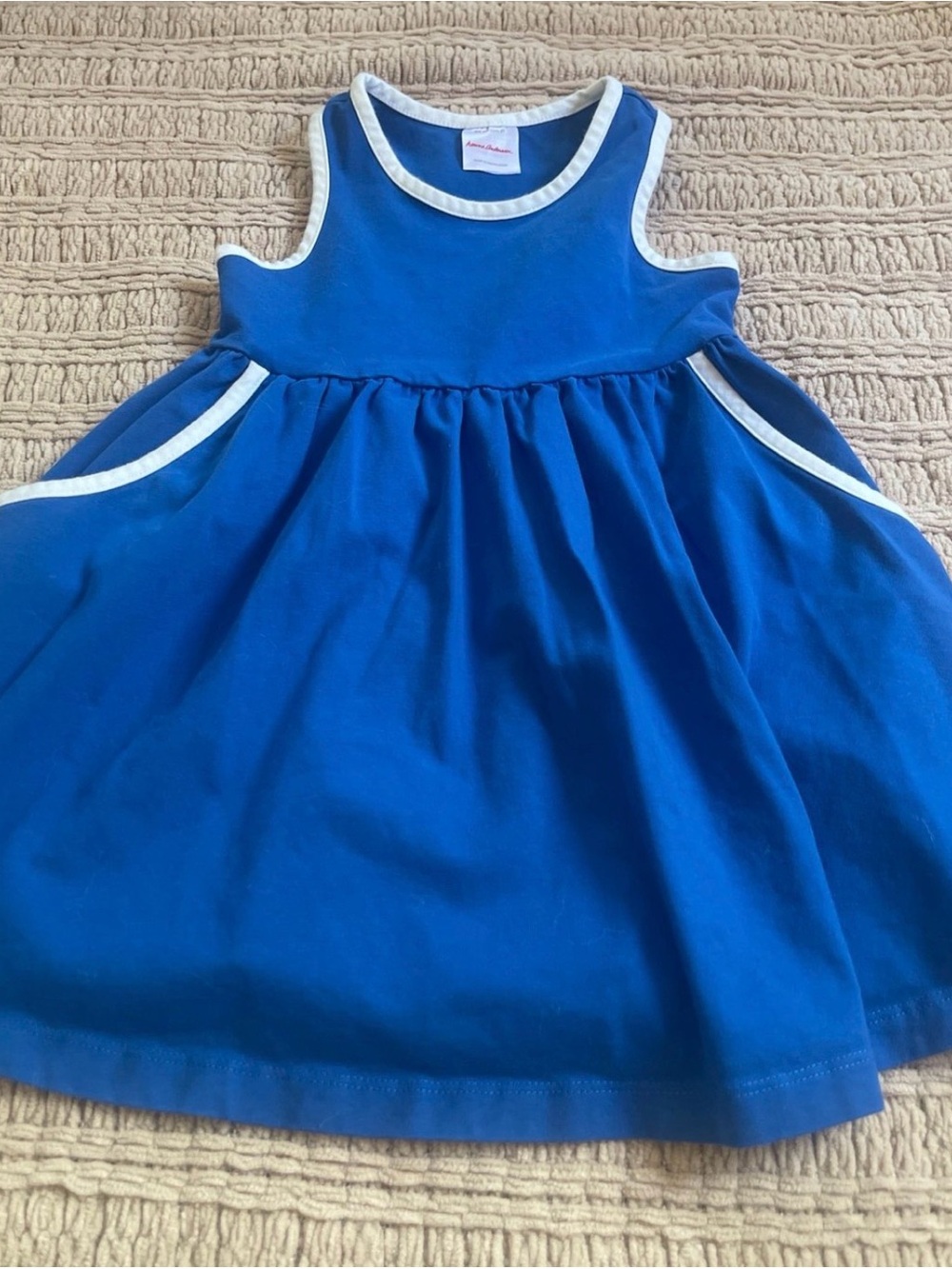 Classic Blue Tank Dress for Girls by Hanna Andersson size 3t